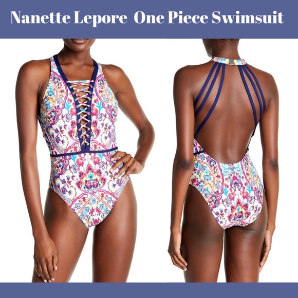 NWT‎ Nanette Lepore Festival Folklore One PIECE XS - Picture 1 of 12